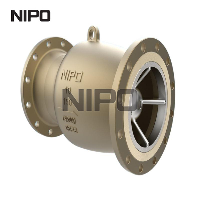 Обратный клапан осевого потока с низким перепадом давления, обтекаемая конструкция