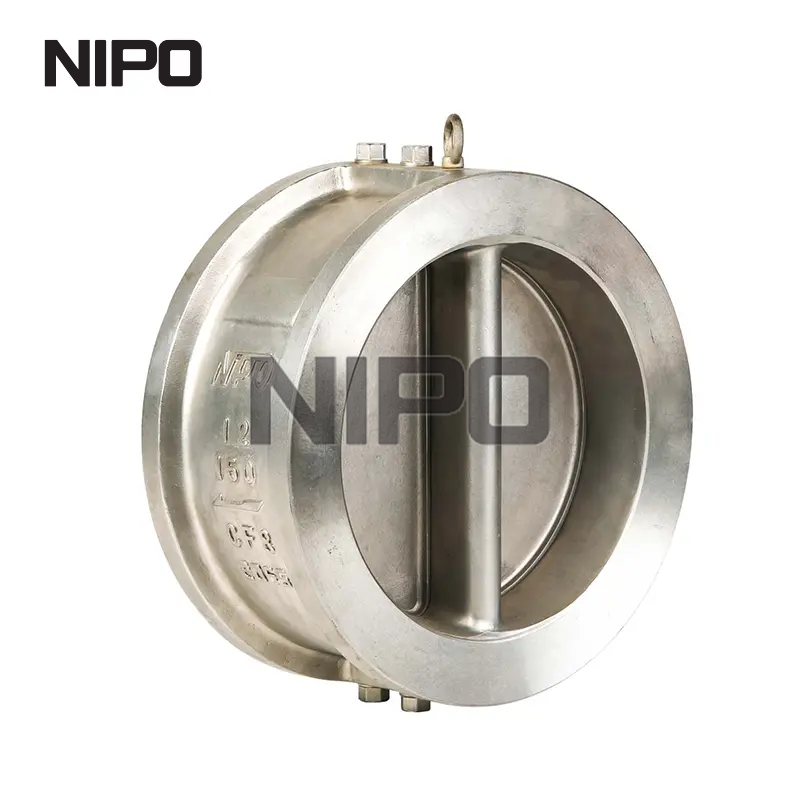 Двухдисковый обратный клапан вафельного типа