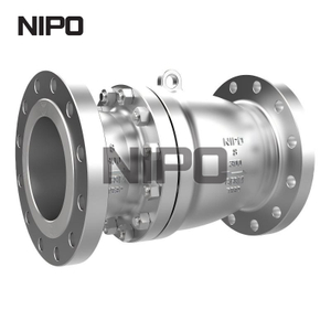 Обратный клапан осевого потока без затворного типа с литой корпусом с разъемным корпусом 