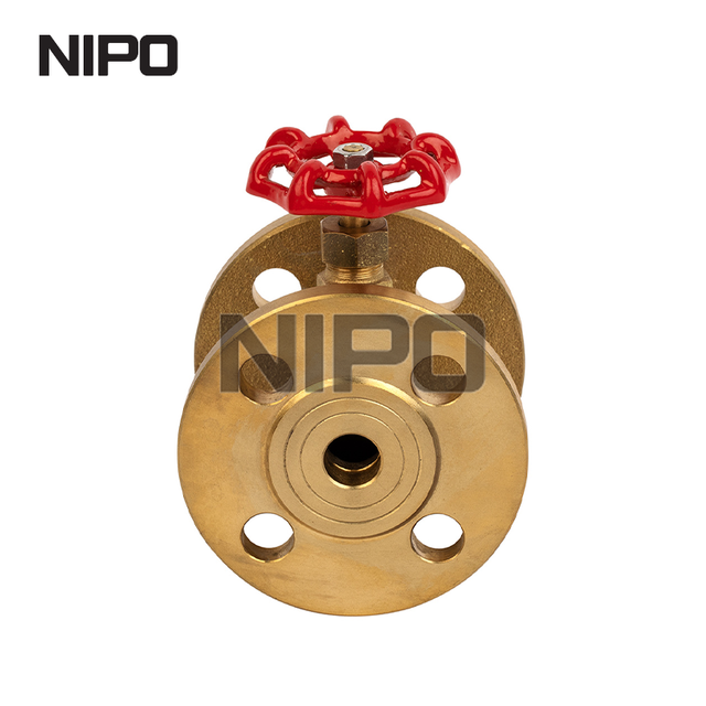 Латунный фланцевый запорный клапан Проходной клапан Латунный клапан-2024