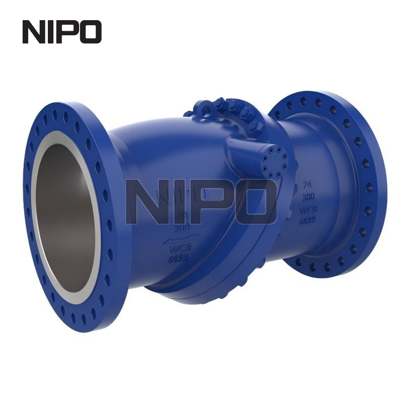 Двойной фланцевый обратный клапан с наклонным диском