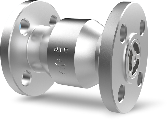 Обратный клапан осевого потока